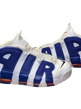 Nike Air More Uptempo Knicks Blue Orange 2017 Men's 921948-101 Mens Size 12